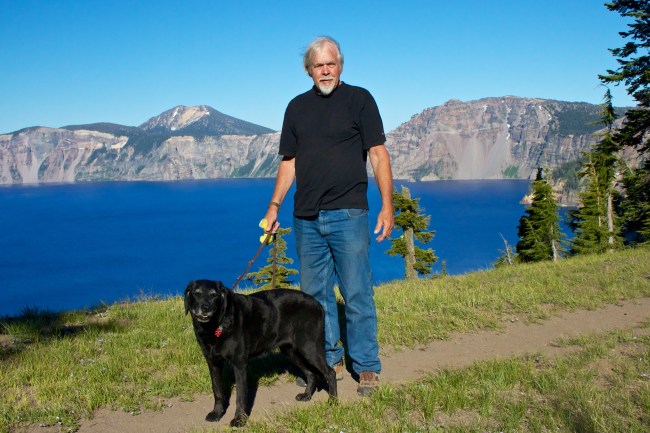 Fred and Pia Enjoying the Lake